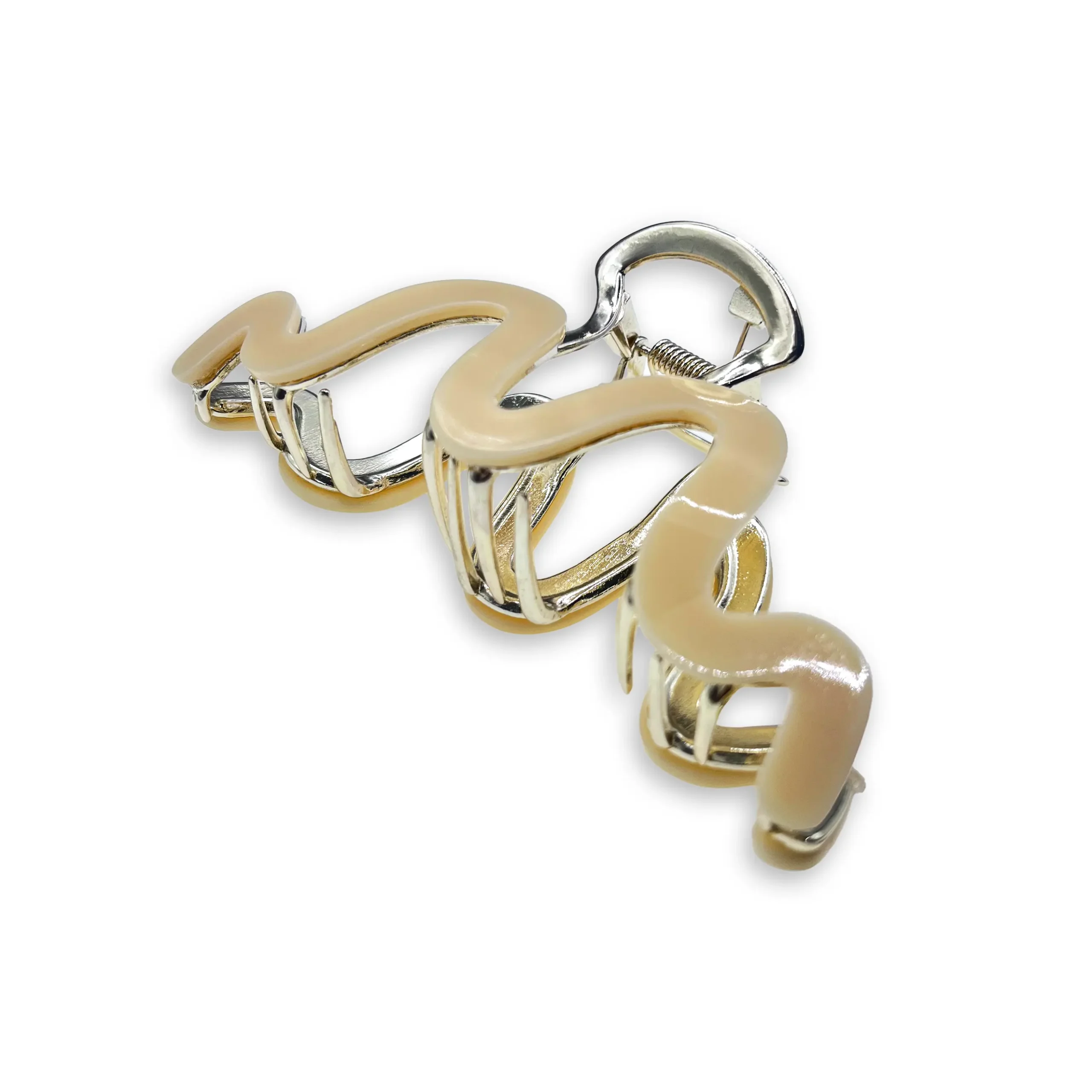 کلیپس سایز بزرگ طلایی مدل صدفی