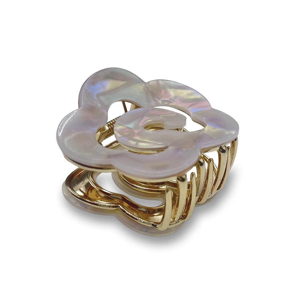 کلیپس مو طلایی طرح گل رز سایز متوسط