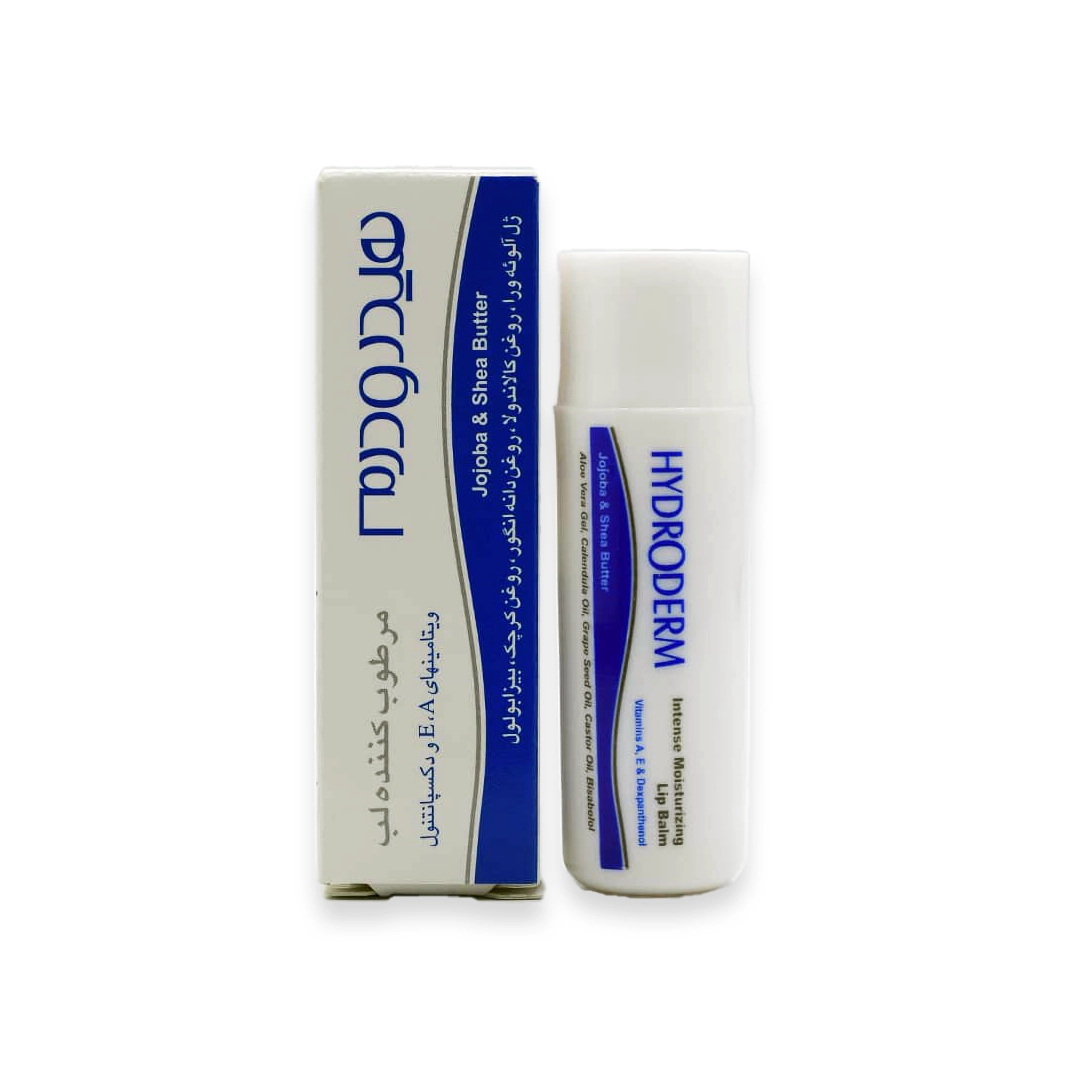 بالم لب مرطوبکننده هیدرودرم مدل 02، حاوی آلوئهورا و ویتامین E، مناسب برای خشکی و ترک لب، نرمکننده و ترمیمکننده لبها