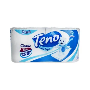 دستمال توالت تنو مدل Classic بسته ۲ عددی نرم و مقاوم برای استفاده روزمره