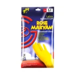 دستکش آشپزخانه رز مریم سایز مدیوم با ساق کوتاه و جنس لاتکس طبیعی