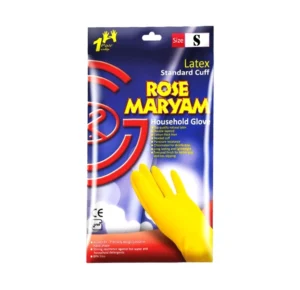 دستکش آشپزخانه رز مریم سایز اسمال با ساق کوتاه و جنس لاتکس طبیعی