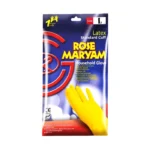 دستکش آشپزخانه رز مریم سایز لارج با ساق کوتاه و جنس لاتکس طبیعی