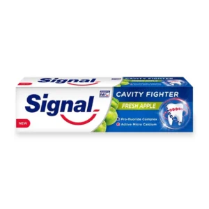 خمیر دندان سیگنال مدل Fresh Apple با طعم سیب و نعنا، ضد پوسیدگی و تقویت‌کننده مینای دندان