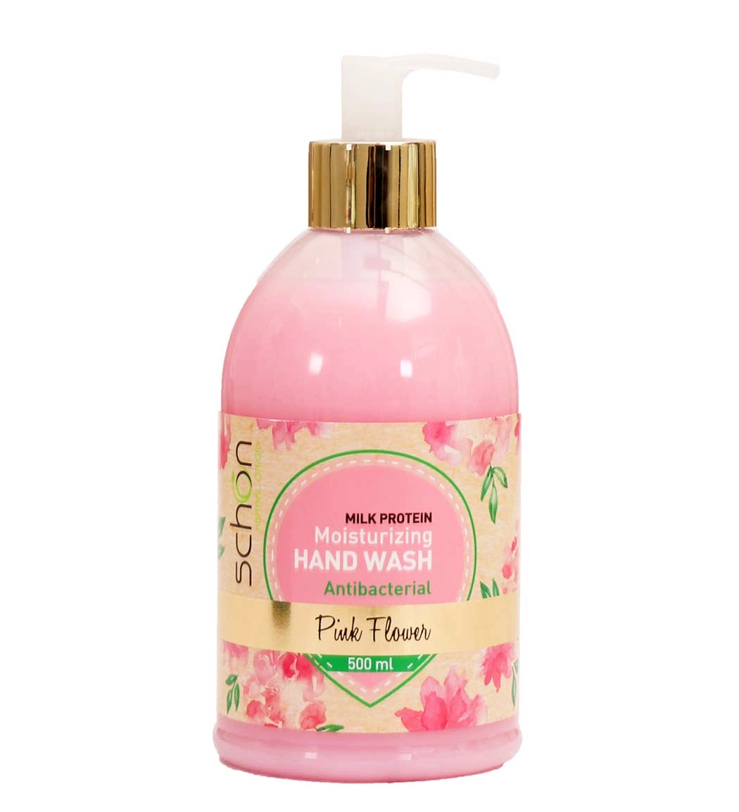 مایع دستشویی شون مدل Pink Flower با رایحه گلهای بهاری و خاصیت آبرسان، حجم ۵۰۰ میلیلیتر