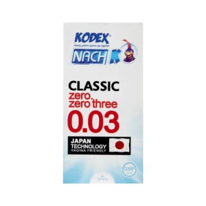 کاندوم ناچ کدکس 0.03 بسیار نازک بسته ۱۰ عددی با لوبریکنت و رایحه ملایم – تجربه طبیعی و ایمن