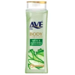 شامپو صورت و بدن اسکراب اوه مدل Milk And AloeVera ۳۸۰ گرم، لایه‌بردار ملایم و رطوبت‌رسان برای انواع پوست