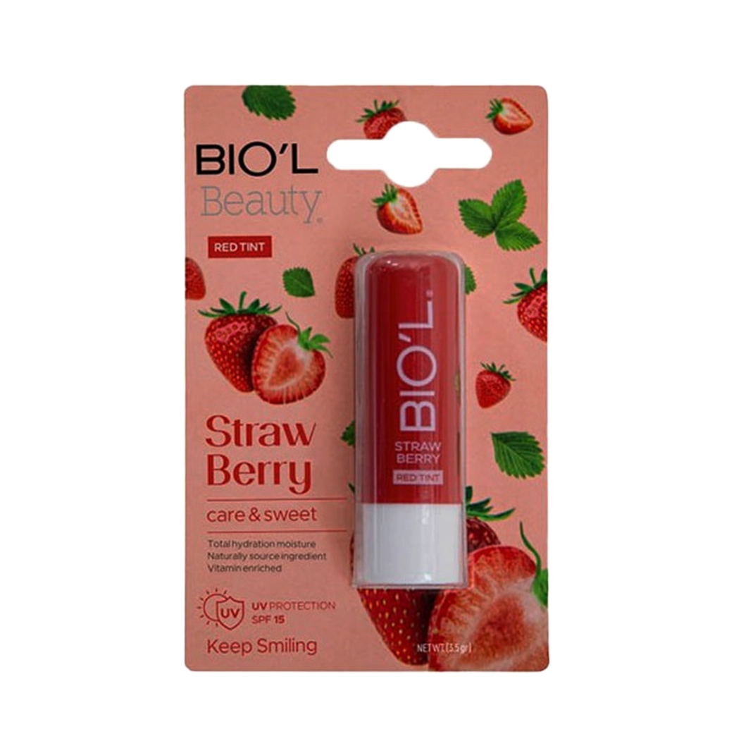 بالم لب بیول توت فرنگی نرمکننده و براقکننده لب با SPF15